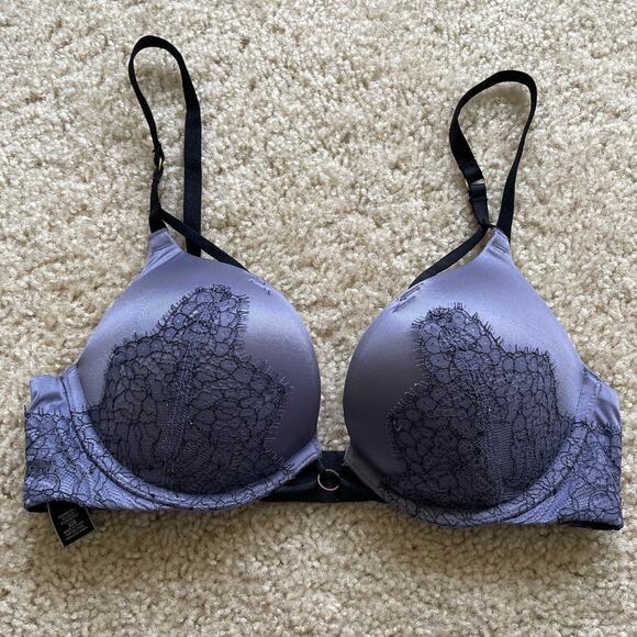 Blue Lace Victoria's Secret Bombshell Bra 32B - Picture 1 of 7